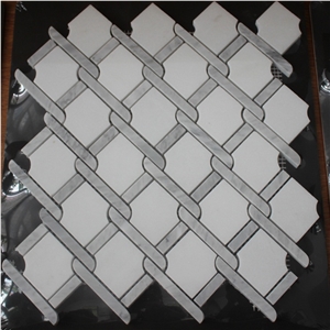 Pure White Marble Mosaic Tile