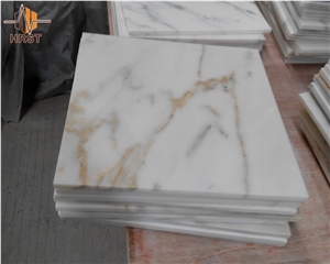 Top Quality White Marble Calacata Gold Marble Tile