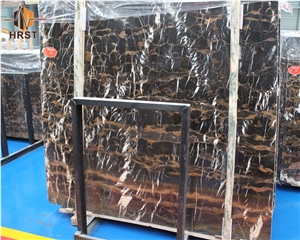 Top Selling Black and Gold Imported Marble