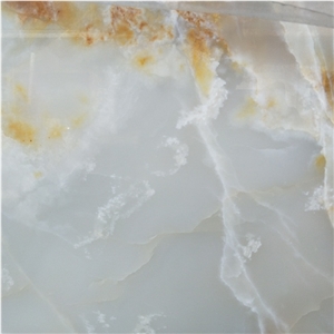 White Onyx with Gold Viens