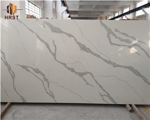 White Quartz Stone Commercial Bathroom Countertop