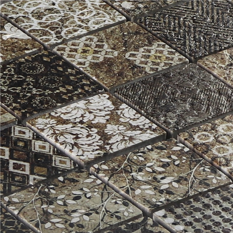 Inkjet Printing Marble Stone Mosaic Tiles