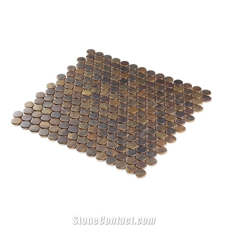 Metal Mosaic Kitchen Backsplash Tile