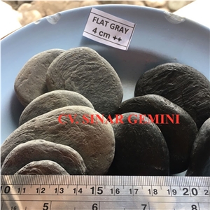Flat Grey Big Pebble Stone for Outdoor Landscaping