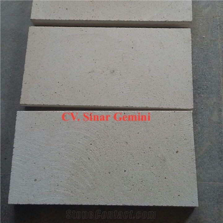 Semi White Limestone Wall Cladding Tiles