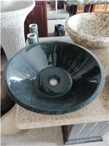 Black Color Round Stone Sinks