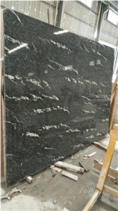 Black Granite Big Slabs for Wall Application
