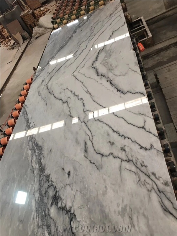 Carrara Grey Marble Flooring Covering Tiles