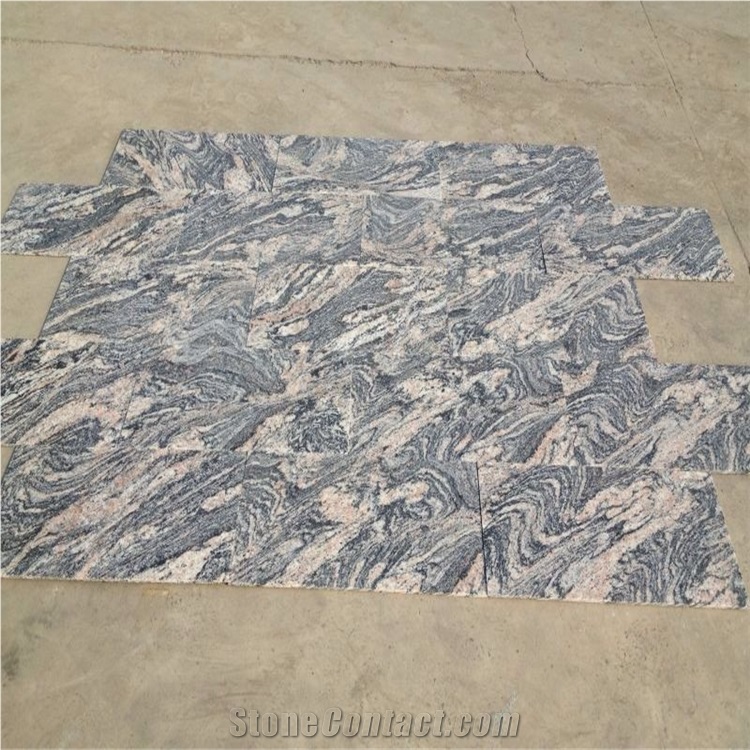 China Polished Juparana Granite Flooring Slabs
