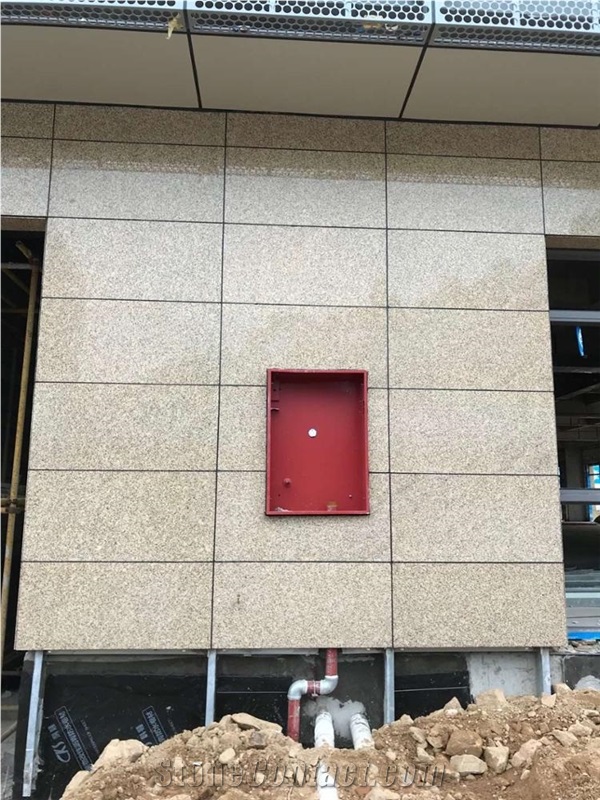 Chinese Yellow Granite Buliding Exterior Panel