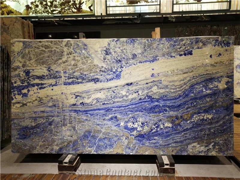 Exotic Bolivian Blue Dining Table Top