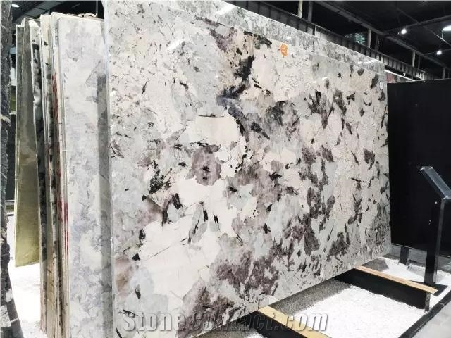 Granite Slabs Of Labrador Bianco White