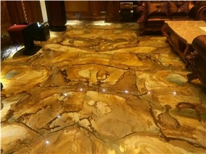 Interior Design Luxury Flamenco Gold Stone Slabs