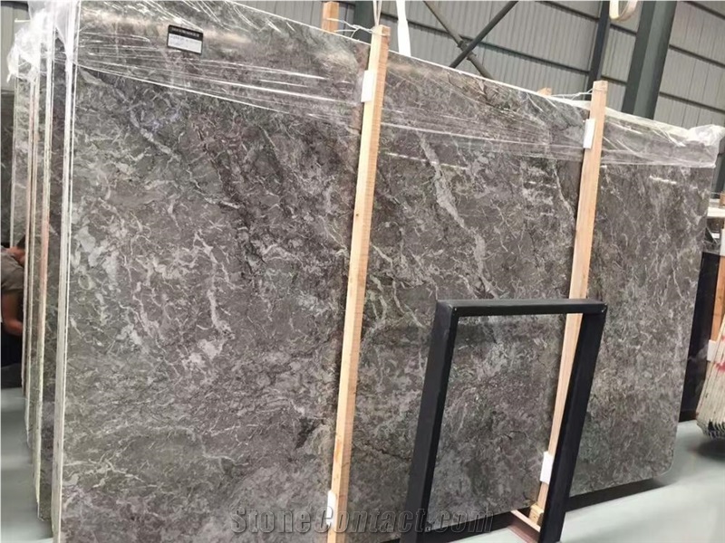 Morocco Grey Lido Marble Slabs for Wall and Floor
