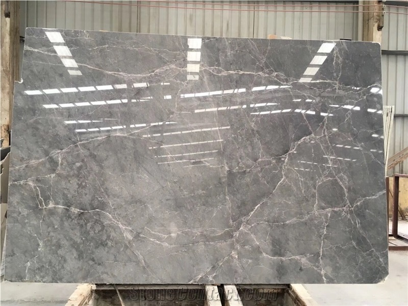 New Hermes Ash Grey Marble Slabs for Walling Tiles