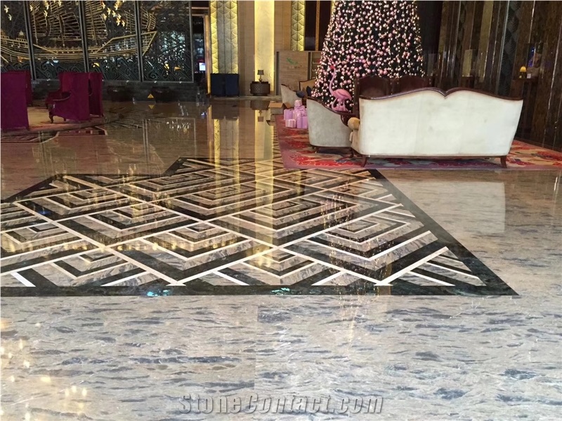 Polished Apollo Grey Marble Flooring Covering Tile