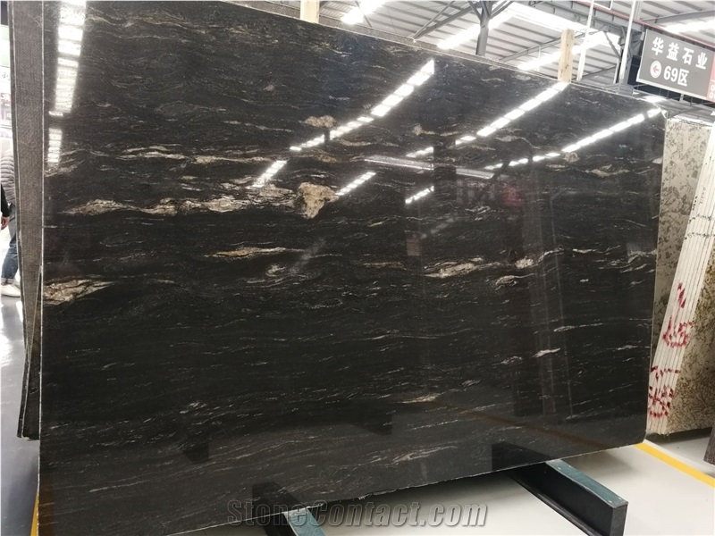 Polished Brazil Golden Viper Granite Wall Slab
