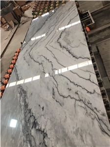 Polished Carrara Grey Marble Walling Covering Tile