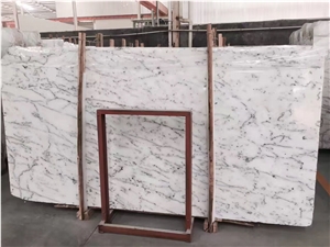 Polished Crystal Snow White Marble Stone Slabs