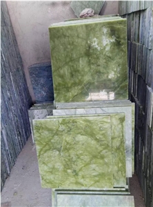Polished Dandong Verde Green Marble Walling Tiles
