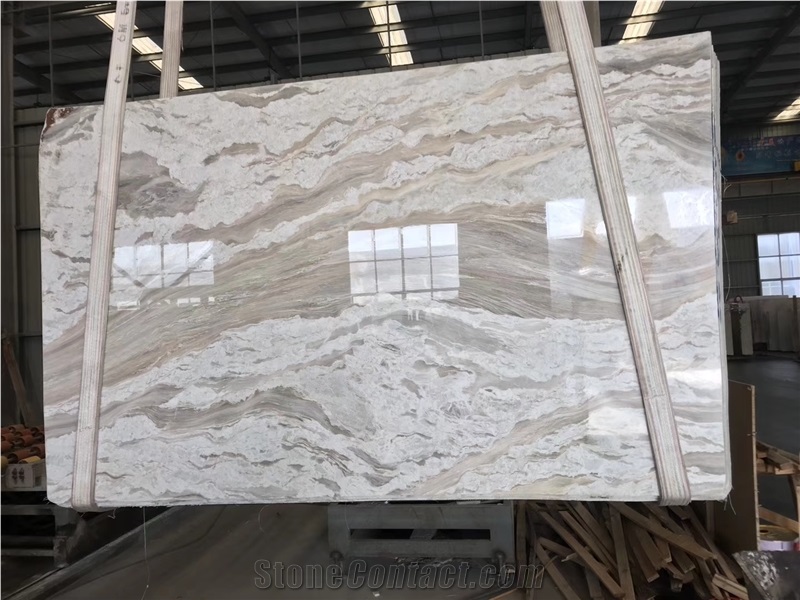 Polished Greece Ionia White Marble Floor Tiles
