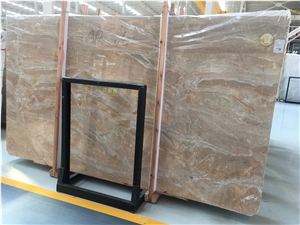 Polished Italy Pink Breccia Aurora Marble Slabs
