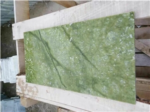 Polished Verde Jade Ming Green Marble Floor Tiles