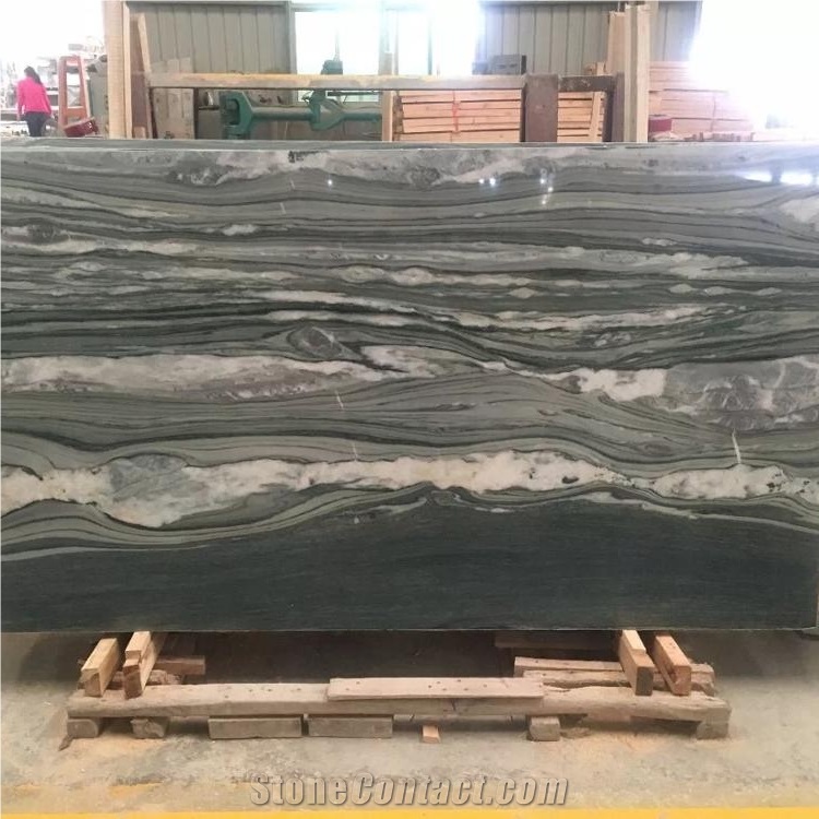 Verde Green Lapponia Slabs for Wall and Floor