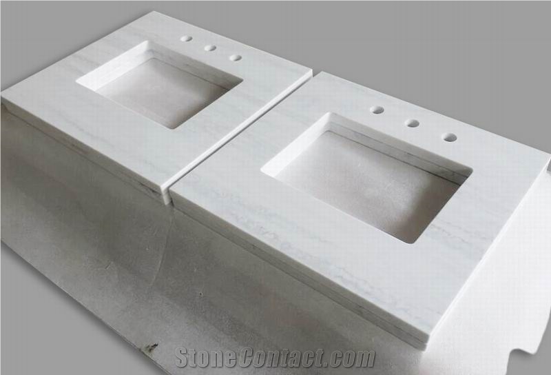 Acrylic Solid Surface Vanity Tops for Hotel Baths