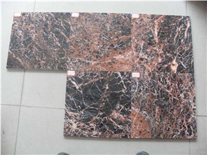 Cheap Polished Azalea Red Marble Tiles Price