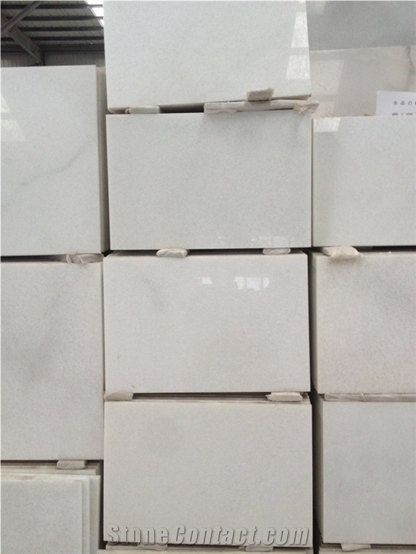 China Crystal White Marble Flooring Tile Price