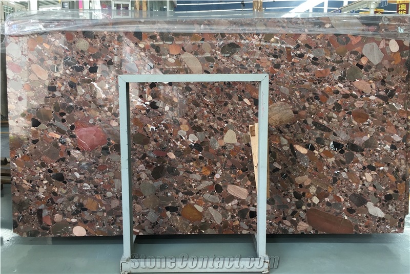 Luxury Polished Colorful Red Granite Slabs Price