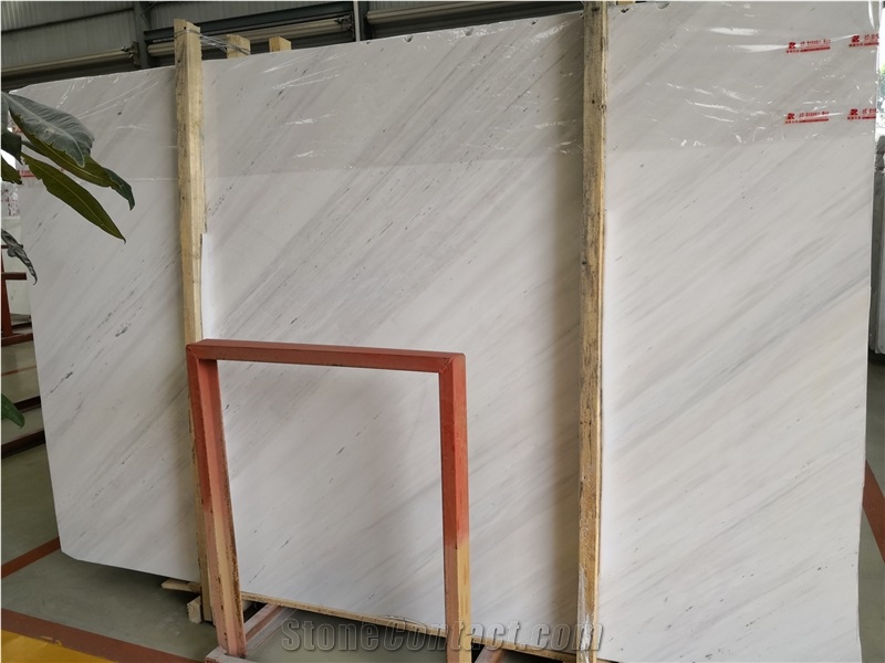 Whosale Macedonia Sivec White Marble Slabs Price