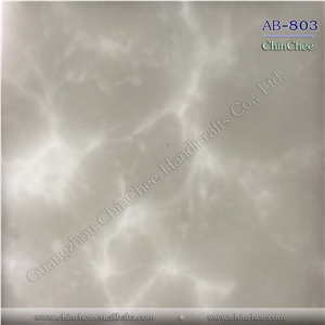 Polished Artificial Alabaster Slab Translucent