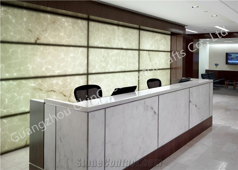 Translucent Polished Wall Panels Interior Decor