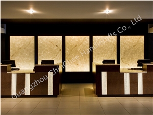 Translucent Polished Wall Panels Interior Decor