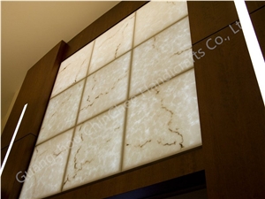 Translucent Polished Wall Panels Interior Decor