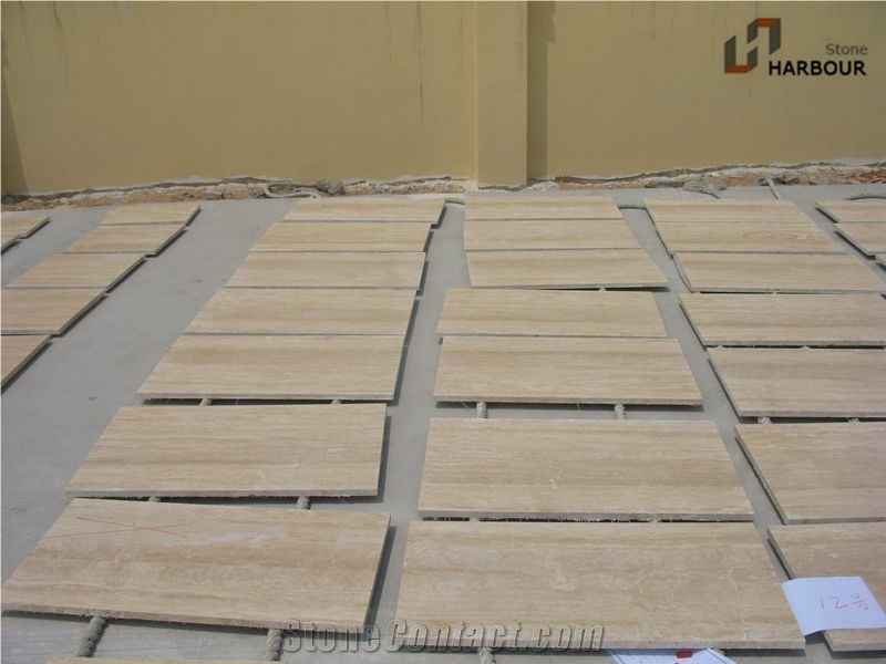 Beige Travertine Tiles, Travertine Cut to Size