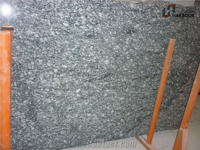 Seawave White Granite Slab,Spary White