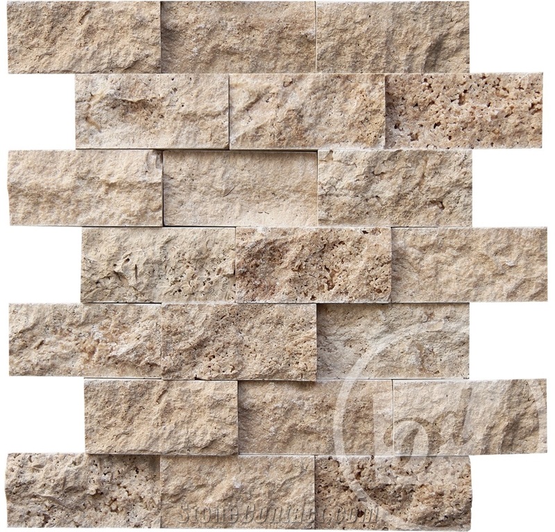 5x10 Splitface Natural Stone Wall Cladding Mosaic