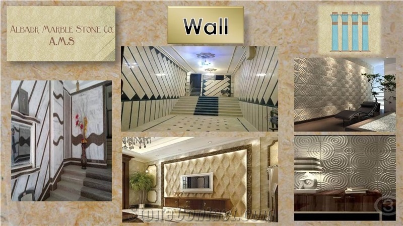 Galala Marble Wall and Bathroom and Kitchen and Floors