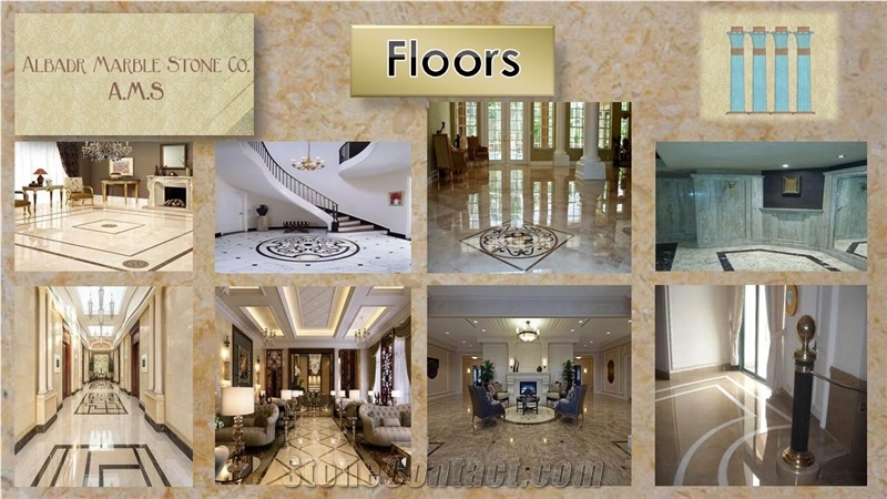 Galala Marble Wall and Bathroom and Kitchen and Floors