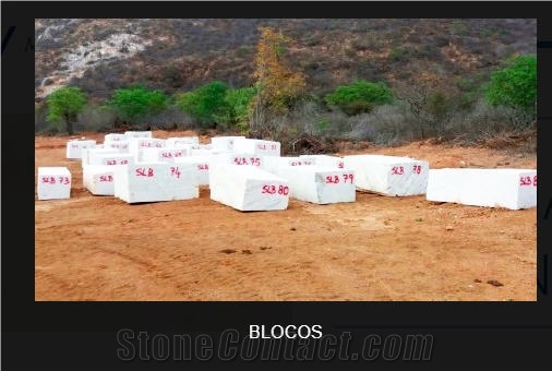 White Namibe Marble Blocks