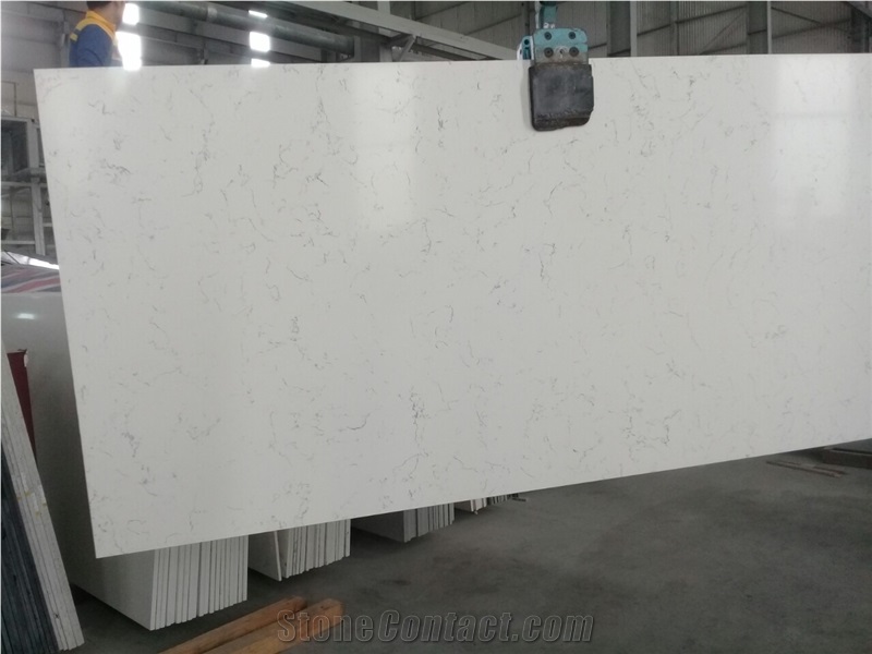 Carrara White Artificial Marble Slabs