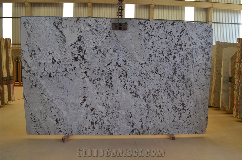 Splendor White Granite Slabs, Brazil White Granite