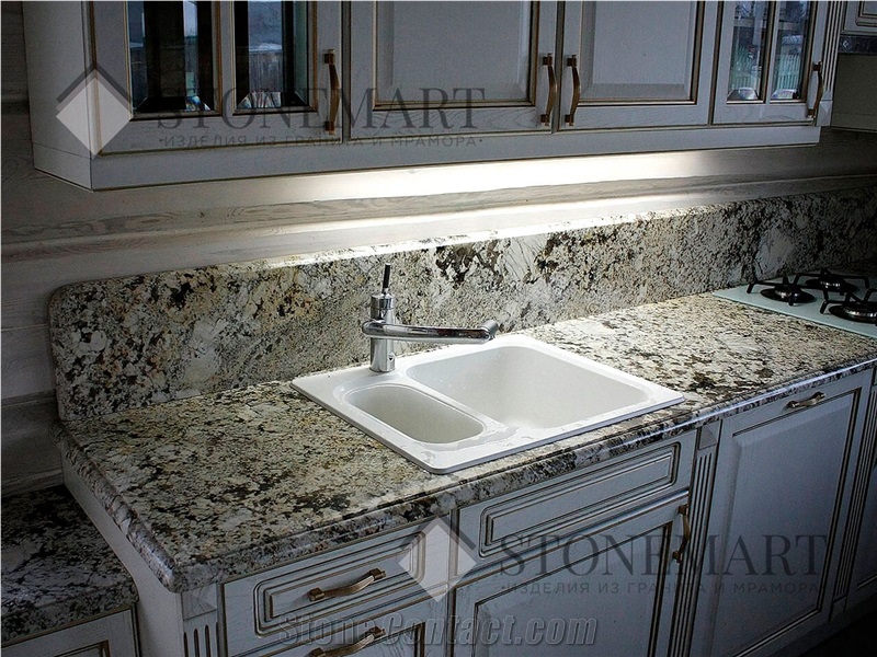 Delicatus White Granite Kitchen Countertop