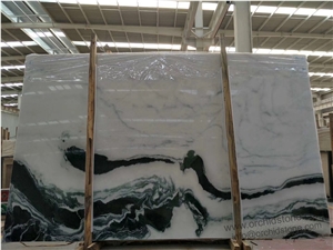 Panda White Marble Slabs for Flooring,Walling