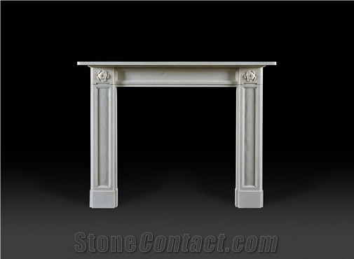 Beautifully Carved Fireplace Good Quality Marble