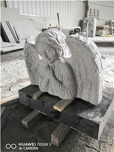 Tombstone Angel Baby Statue Granite Bust Angel
