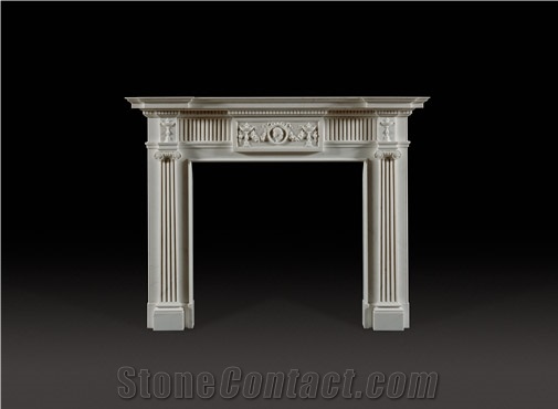 White Marble Fireplace Europe Mode Fireplace